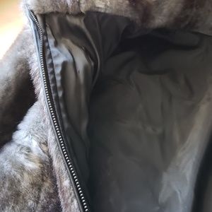 Woman's Vest Faux Fur by Giacca Silver Gray